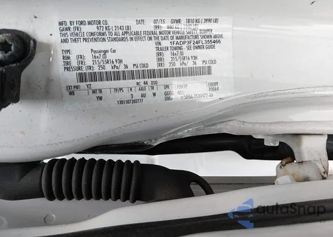 2015 Ford Focus Se from USA, damaged, VIN 1FADP3F24FL355466